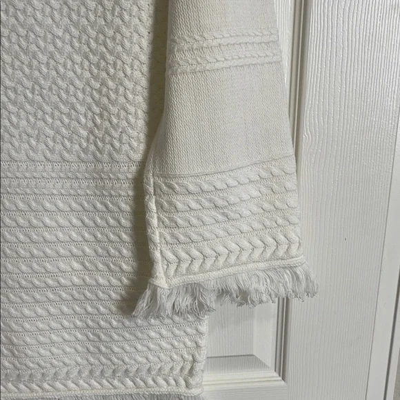 Lulus White Sweater Dress with Fringe - Picture 7 of 7